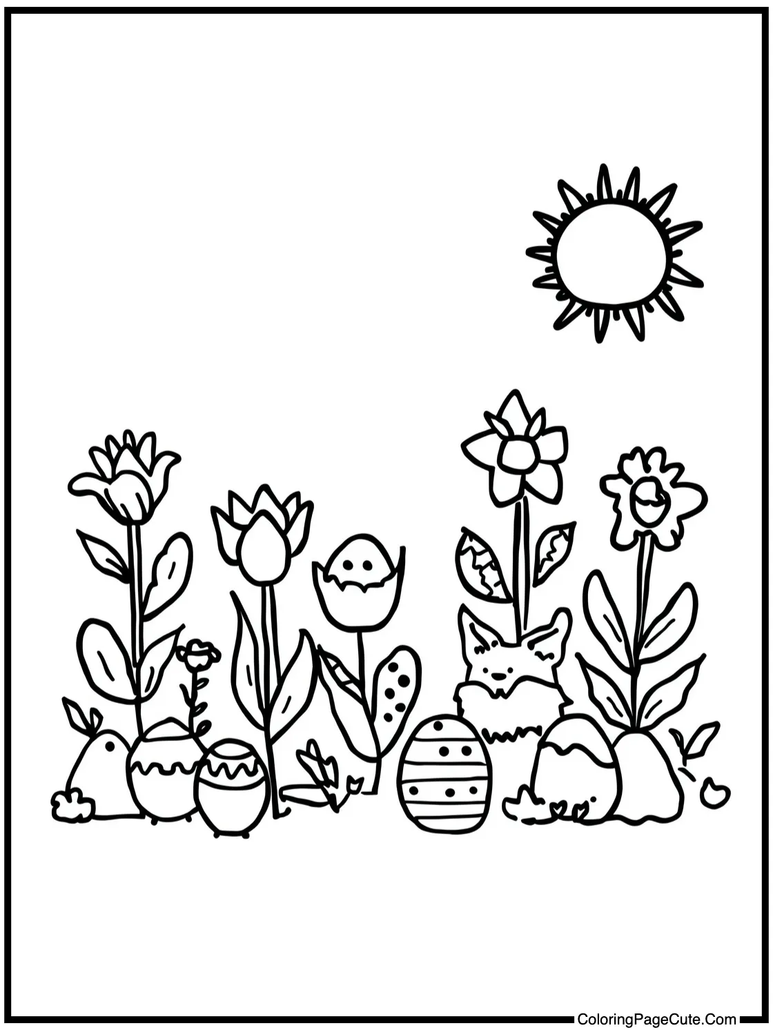 of a blooming garden