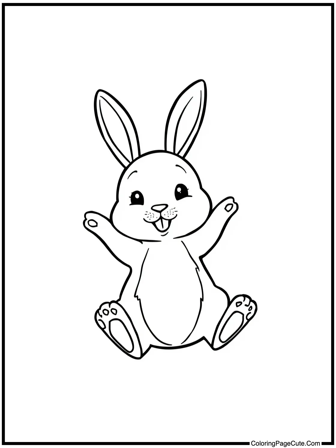 with a playful bunny