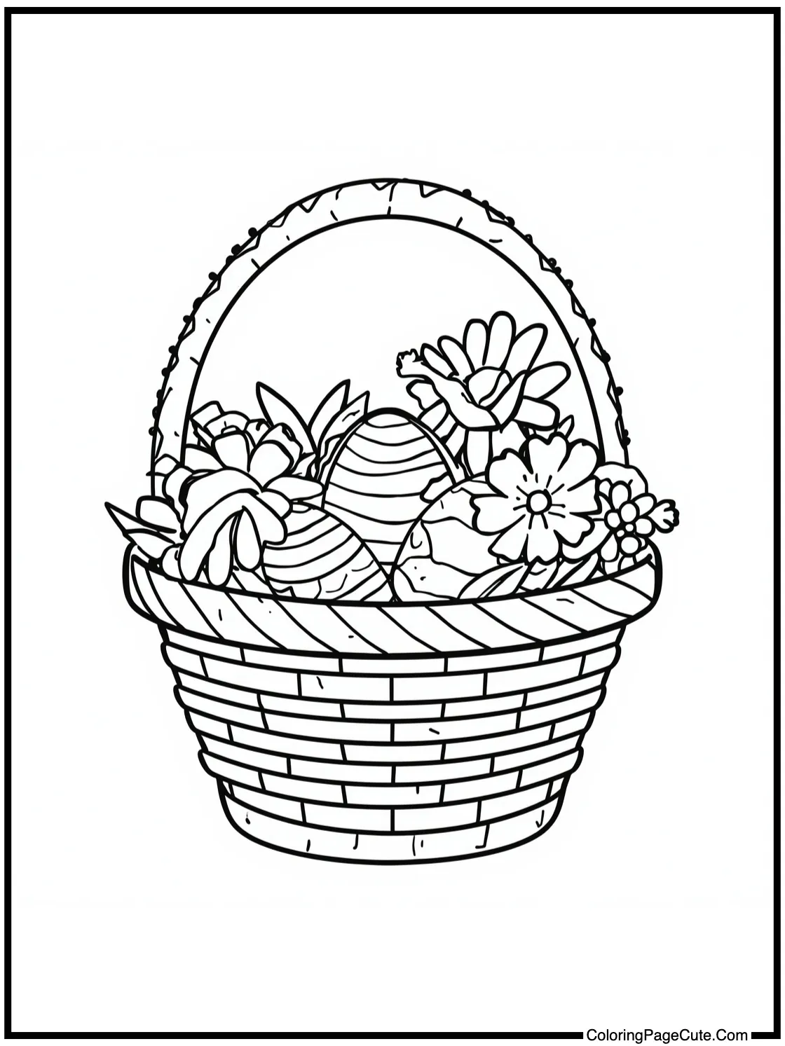of a flower basket