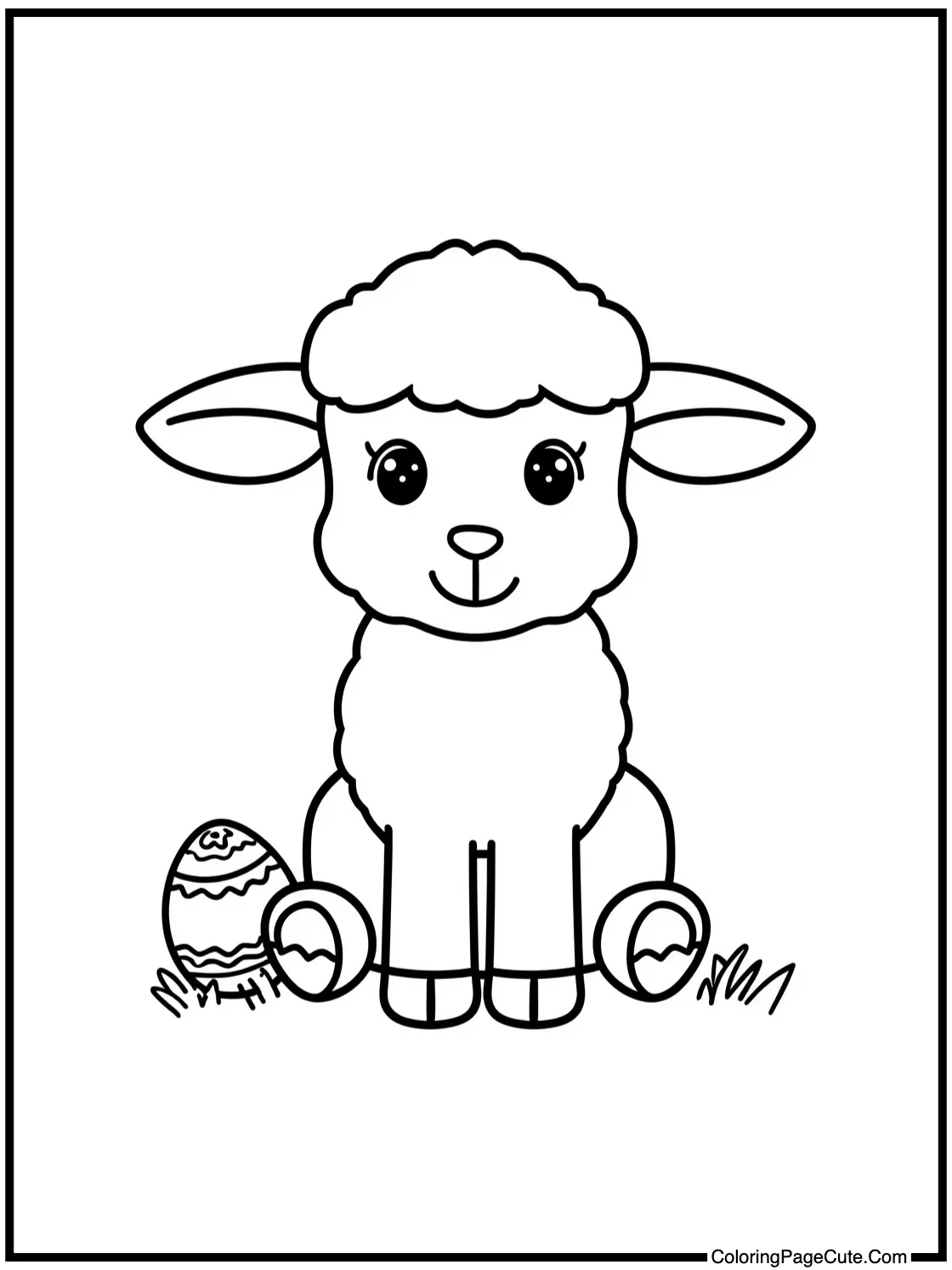 of a friendly lamb