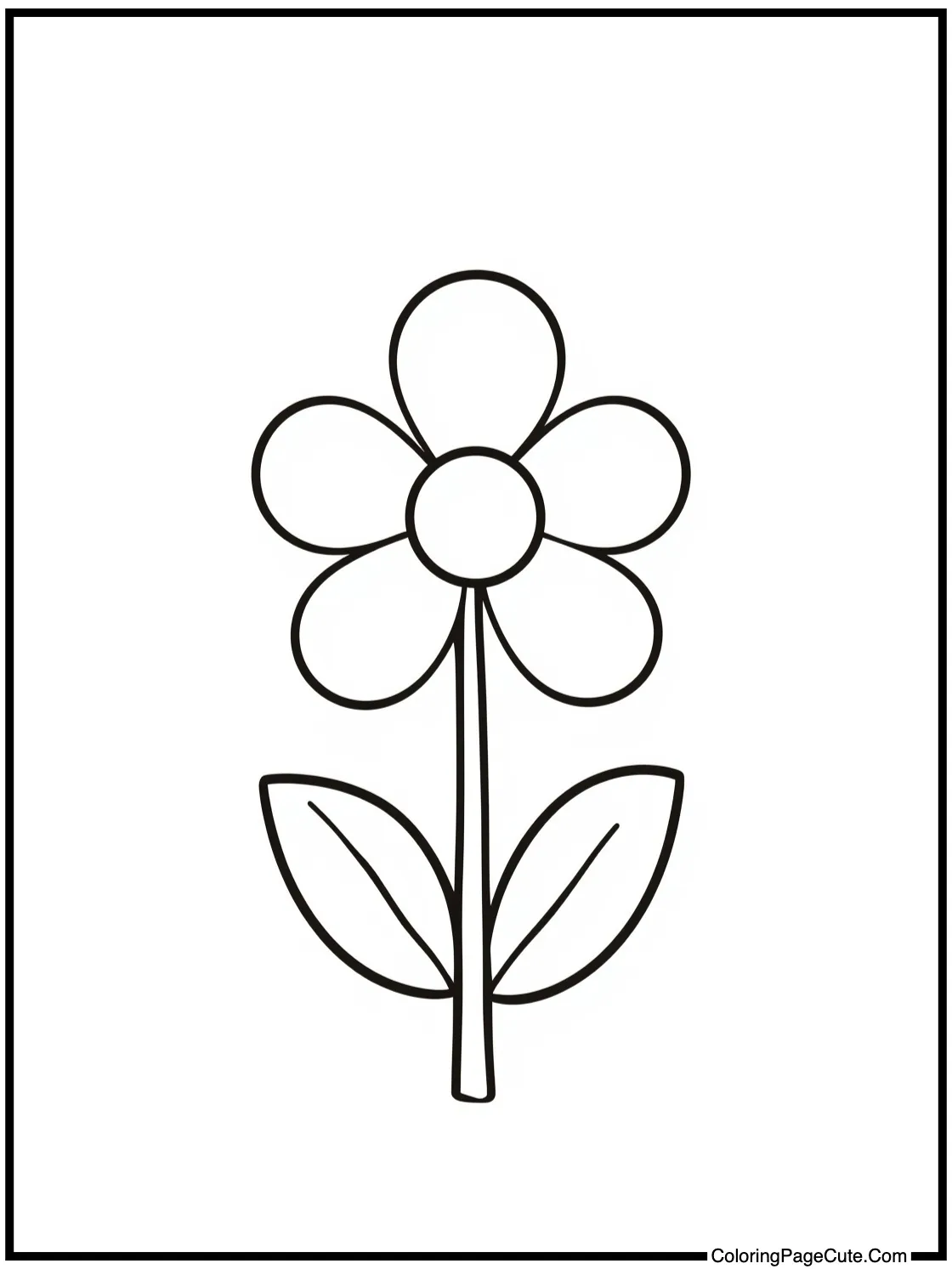 with a pretty flower