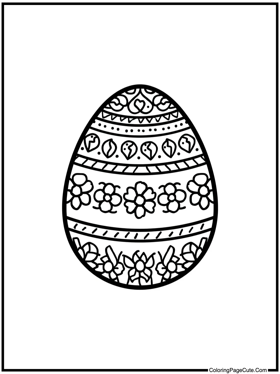 with a fancy egg