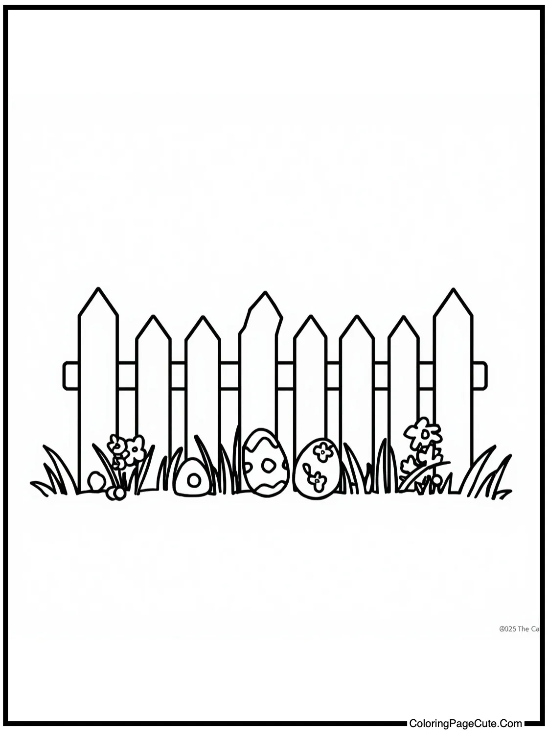 of a garden fence