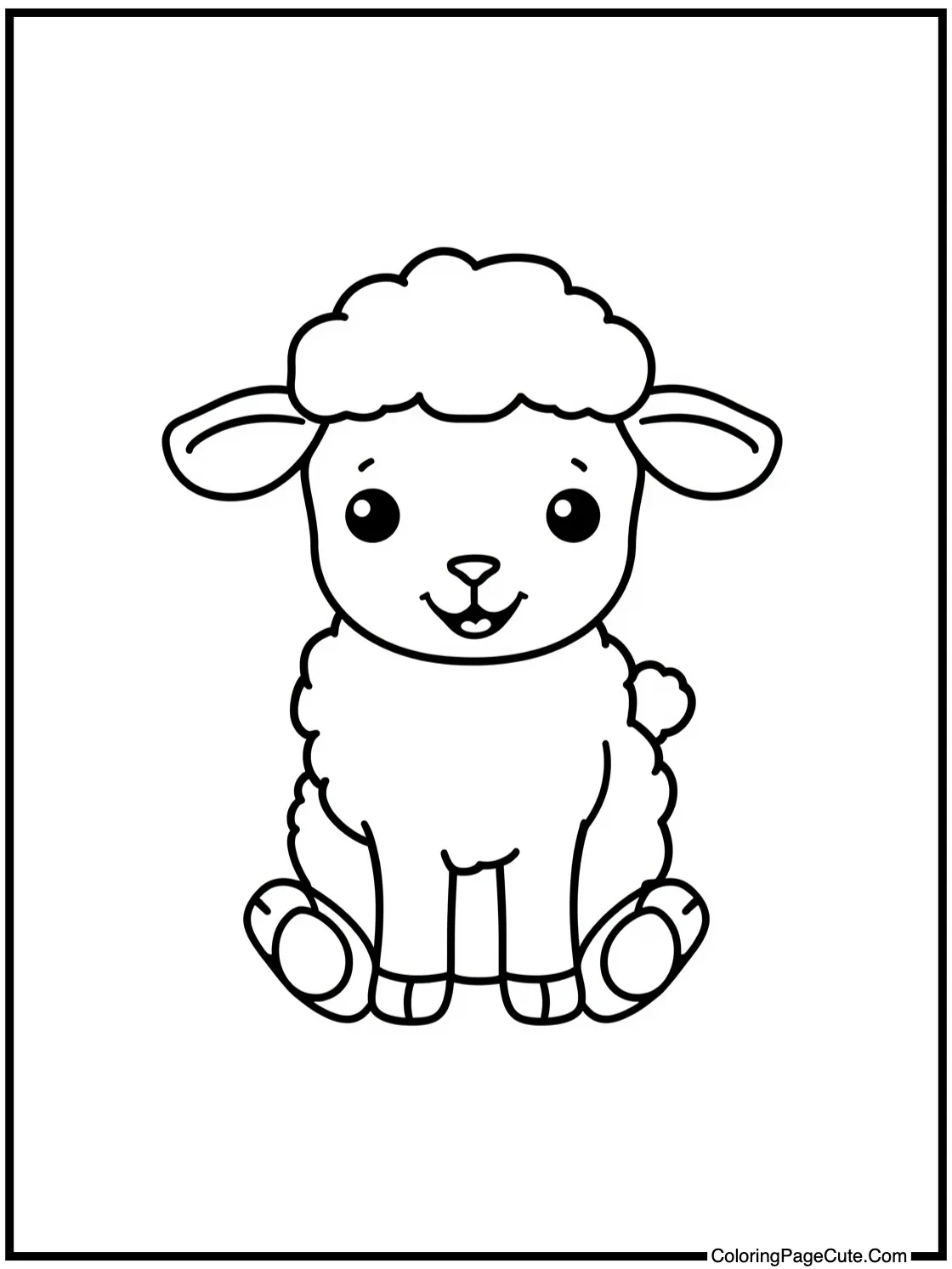 of a happy lamb