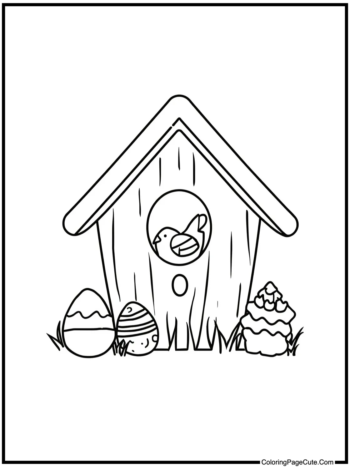 of a little birdhouse