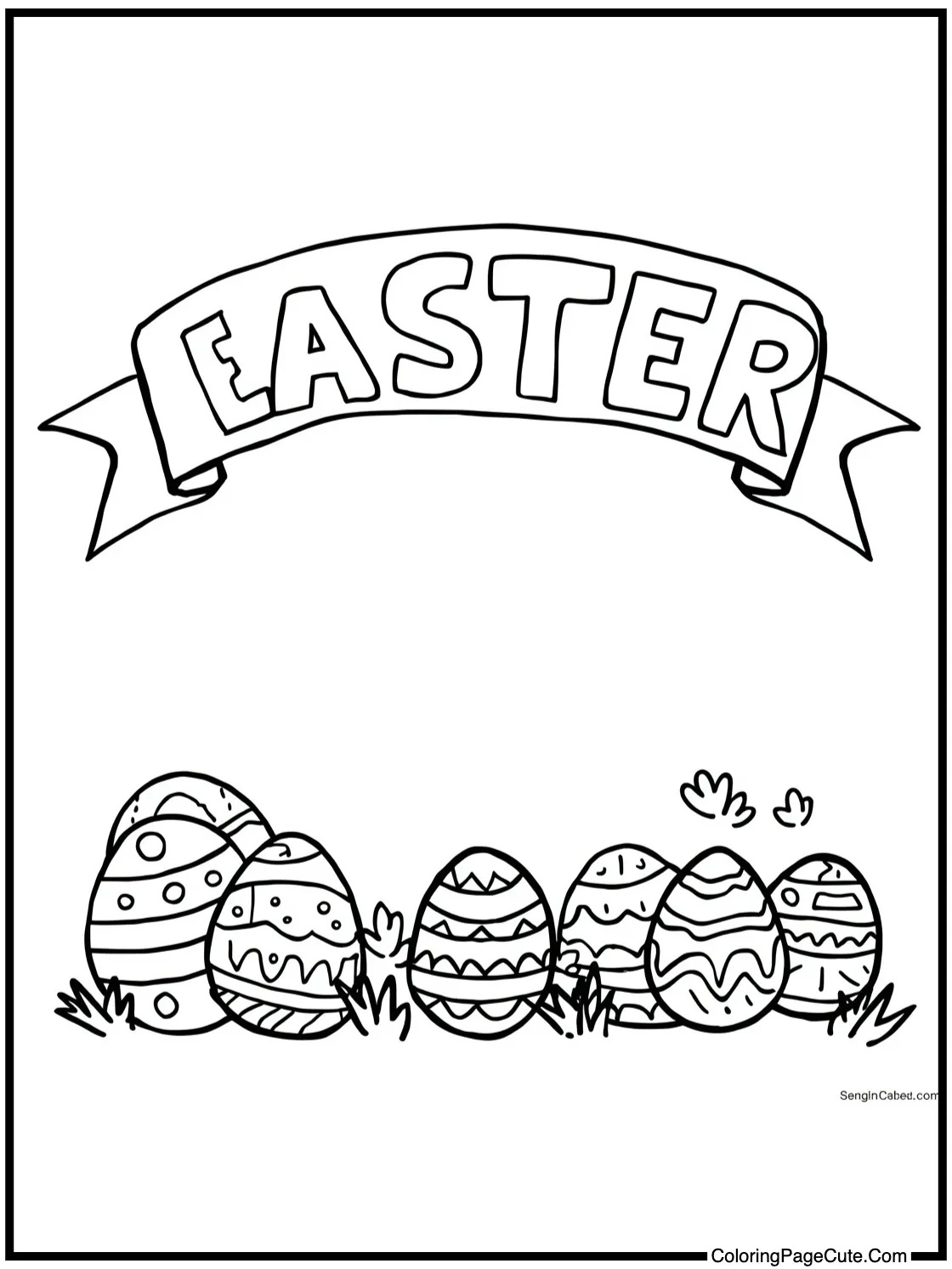 with a festive banner