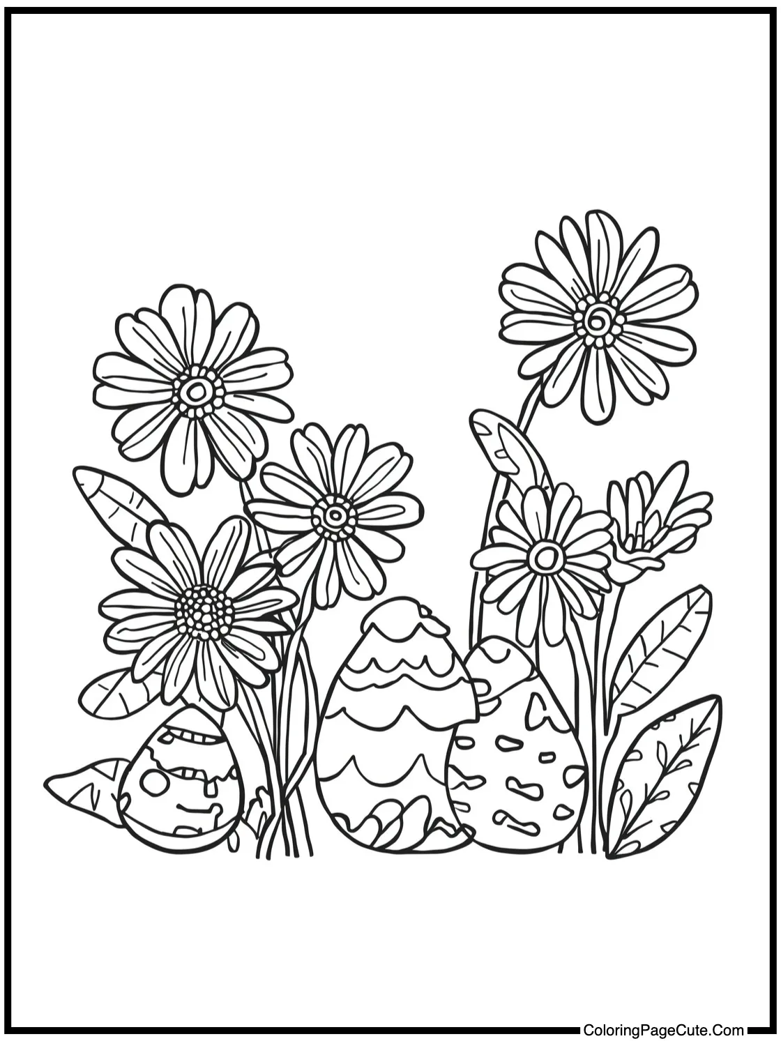 with a floral design