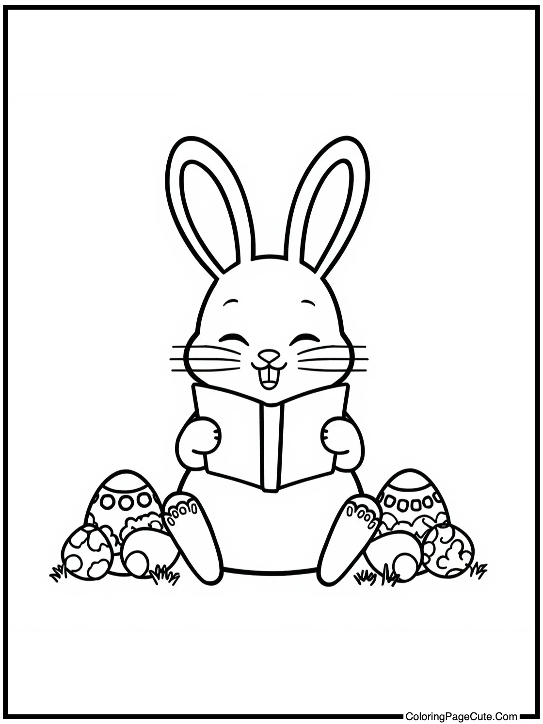 of a bunny reading