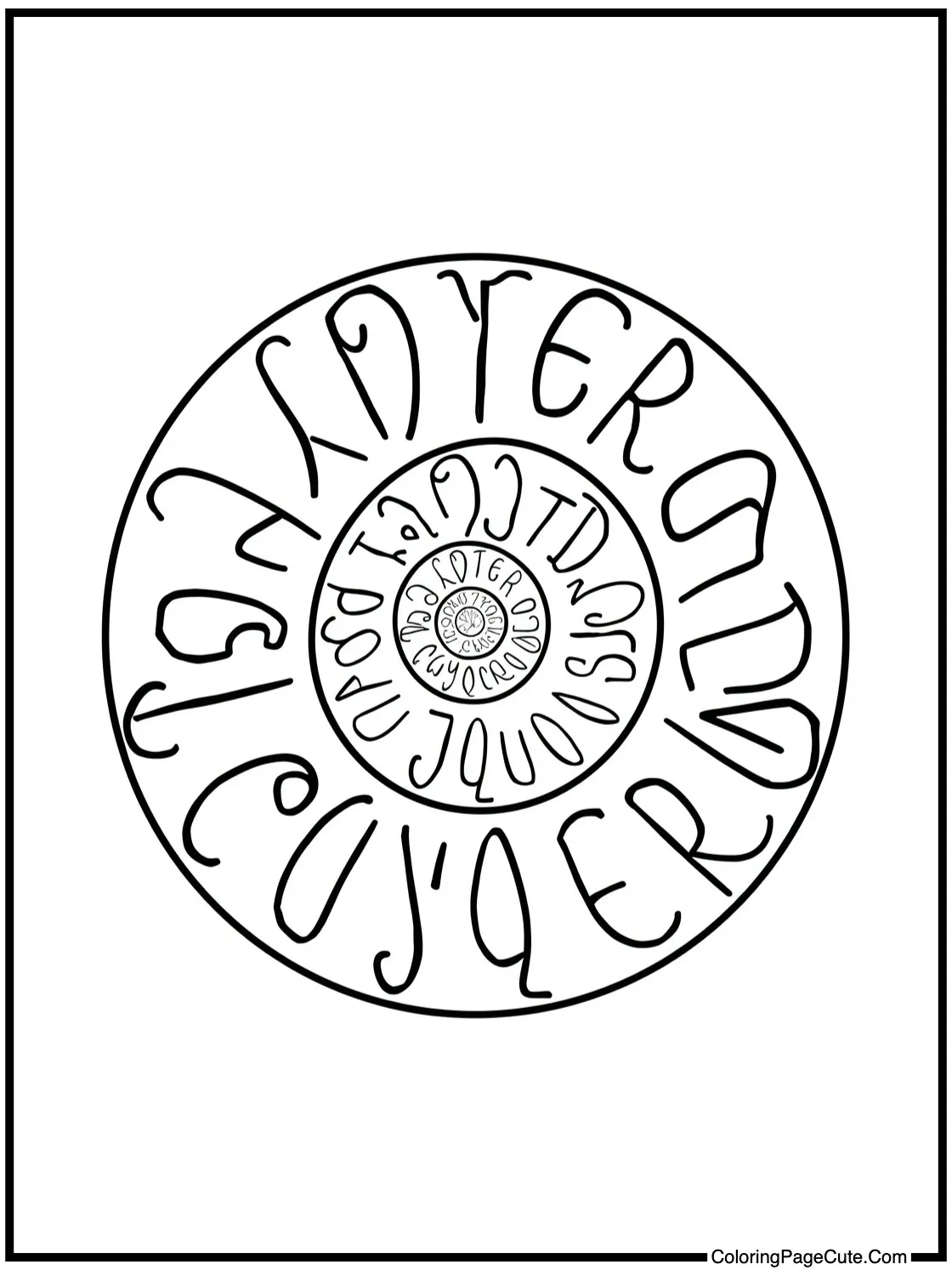 with a spiral design