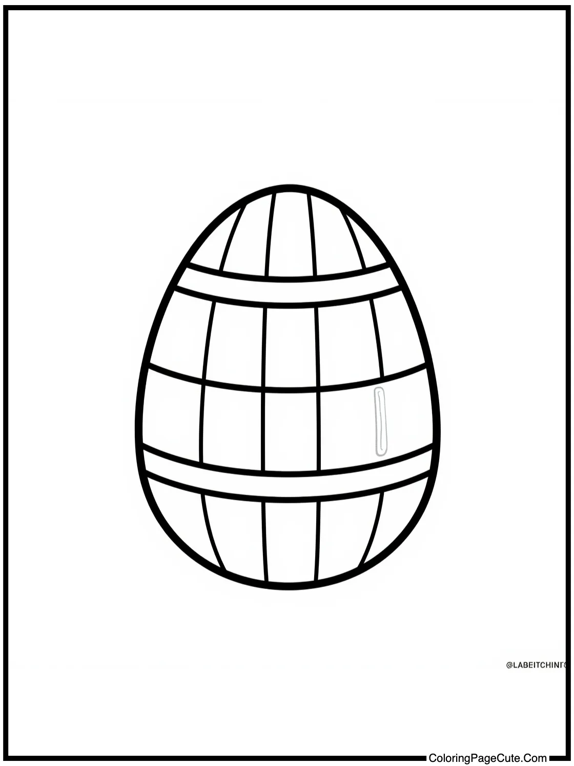 with a checkered egg