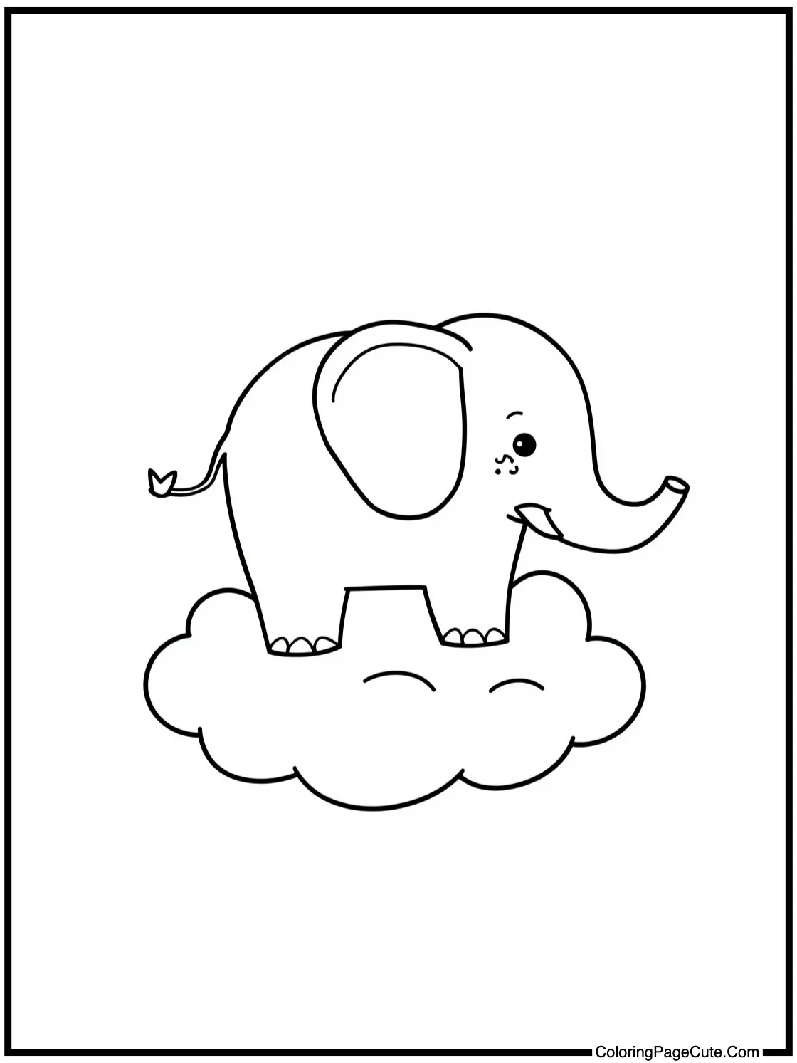 floating on a cloud.