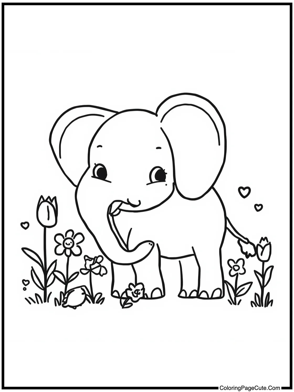 picking pretty flowers.