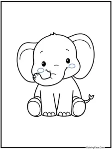Elephant Coloring Pages