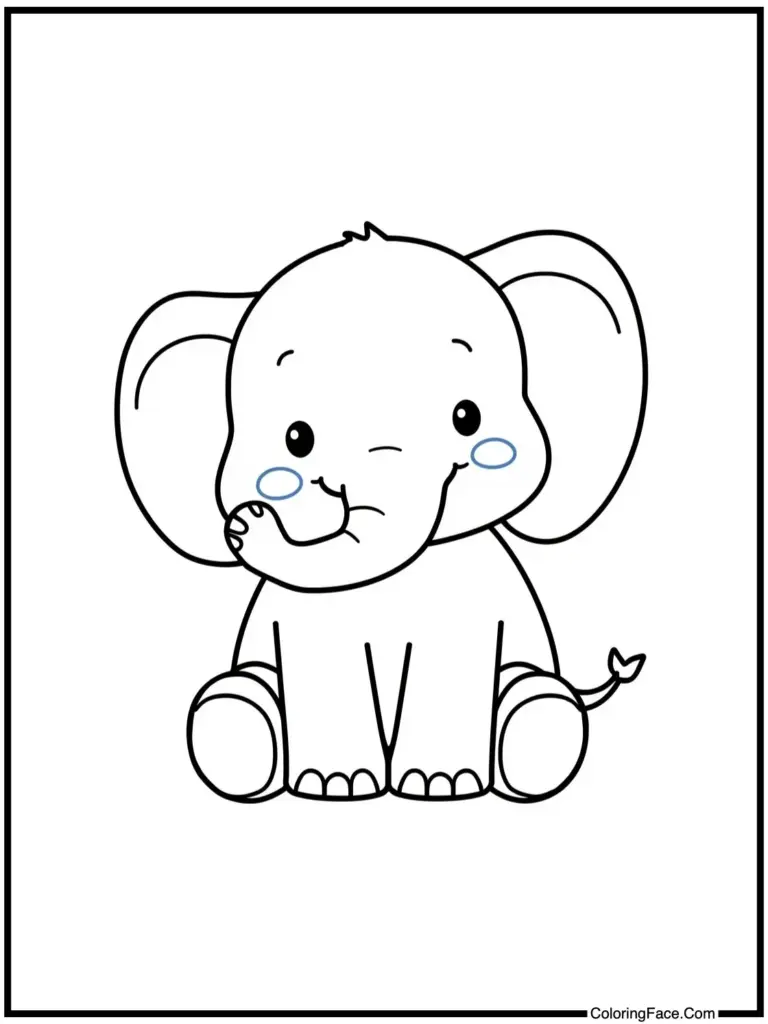 Elephant Coloring Pages