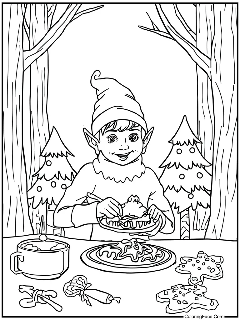 Baking christmas cookies