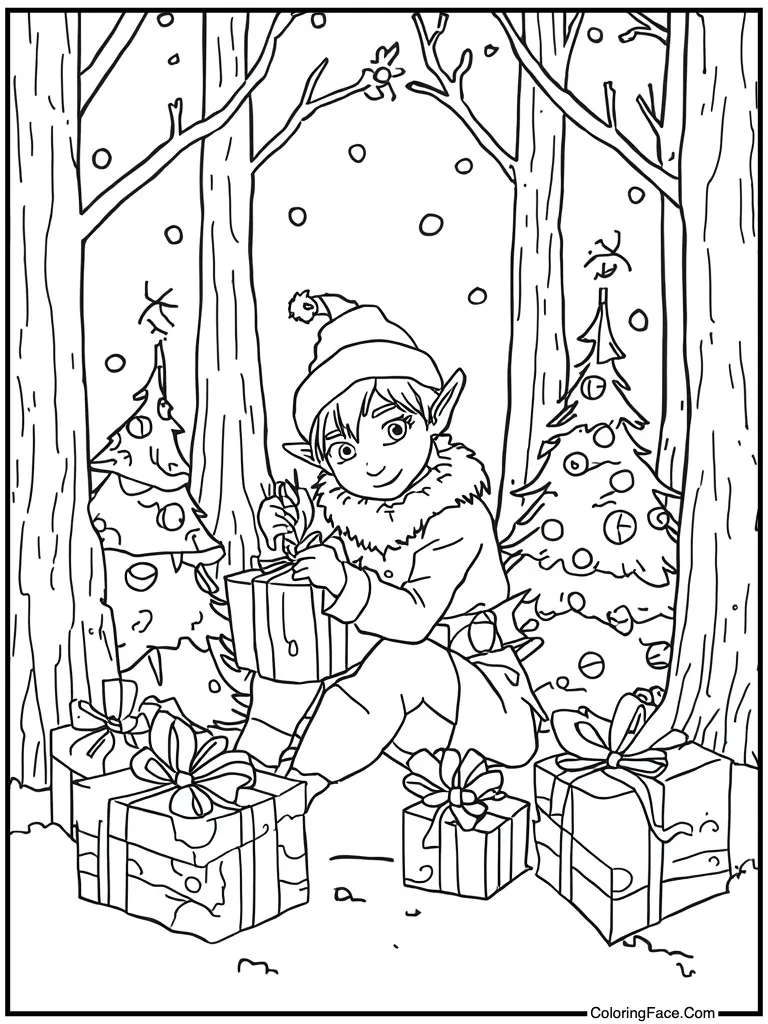 Wrapping holiday gifts