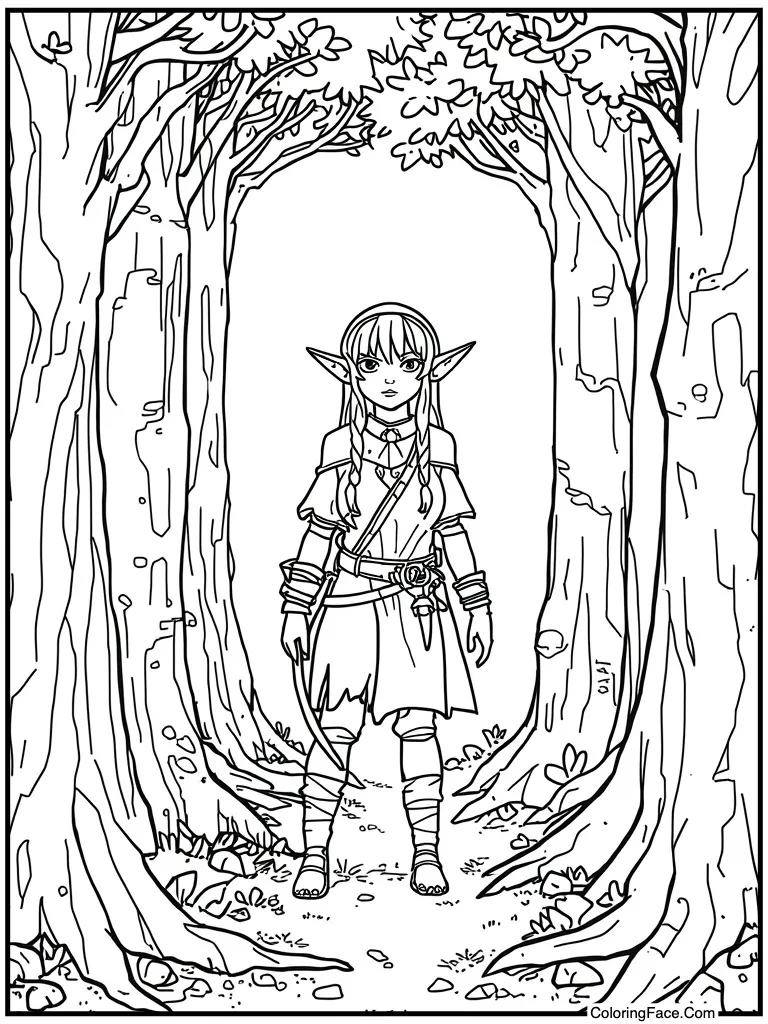 Fantasy forest dweller