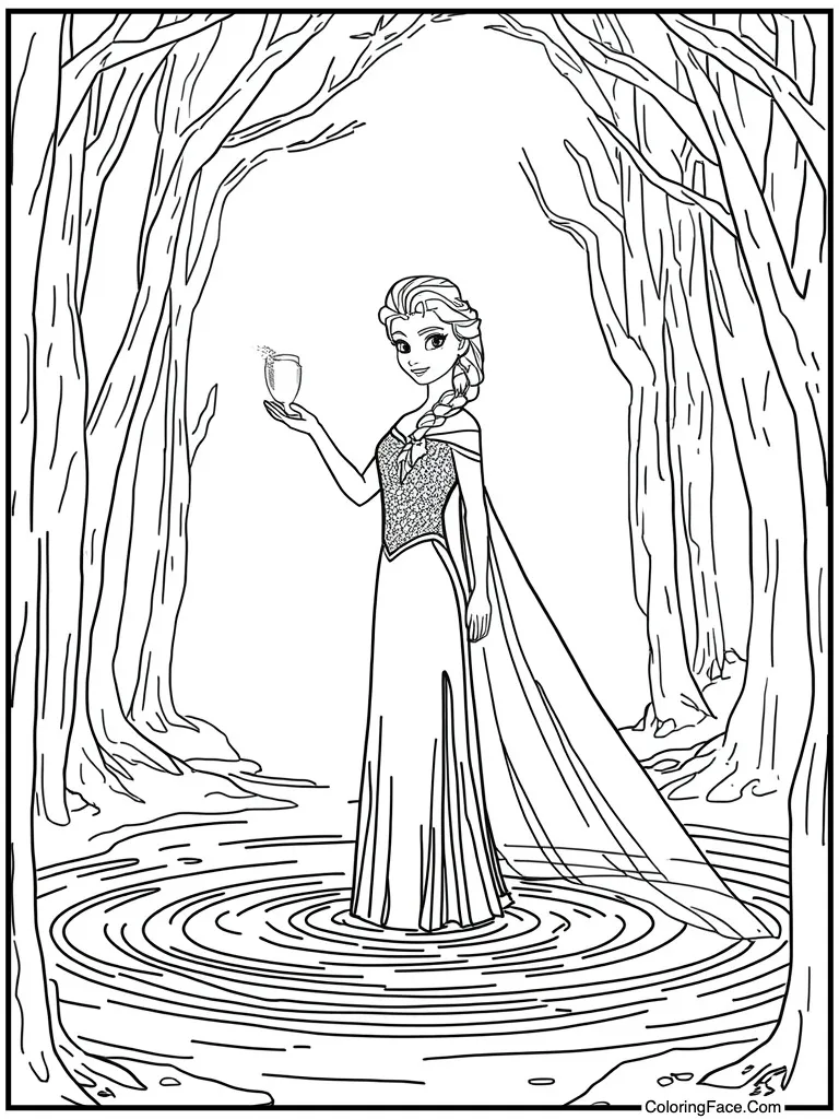 Freezing the water fountain