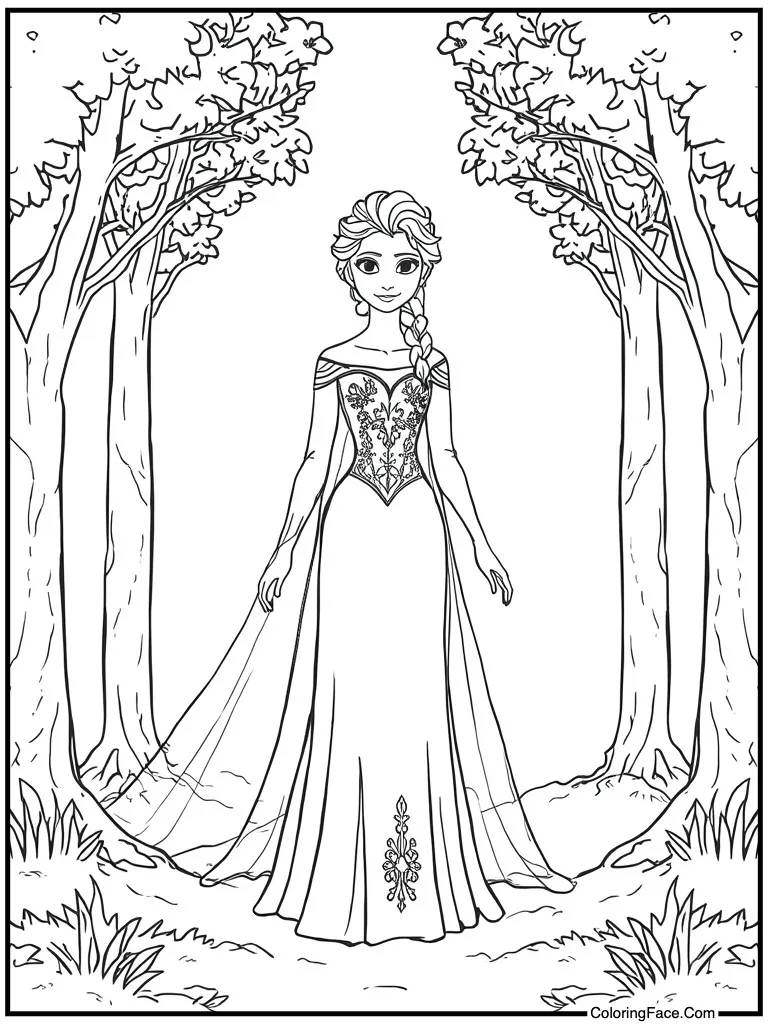 Wearing coronation day gown