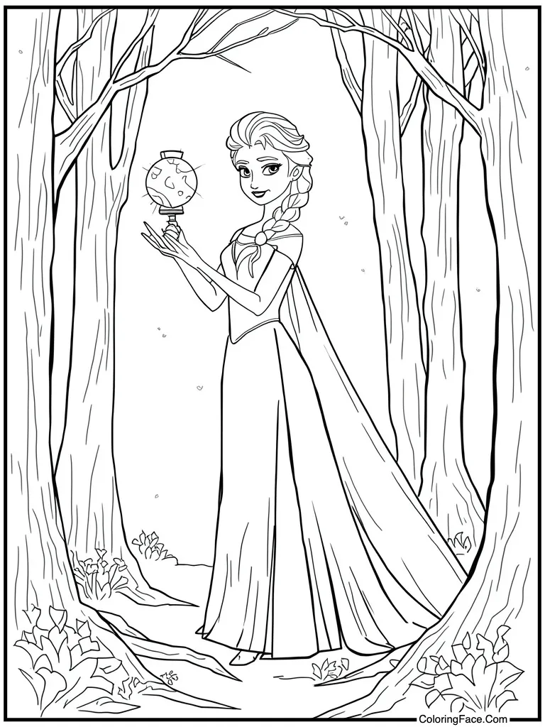 Holding orb and scepter