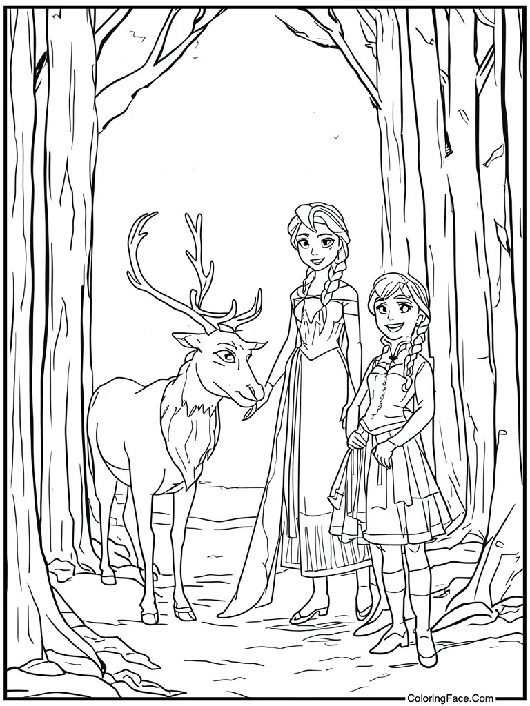 With reindeer and man