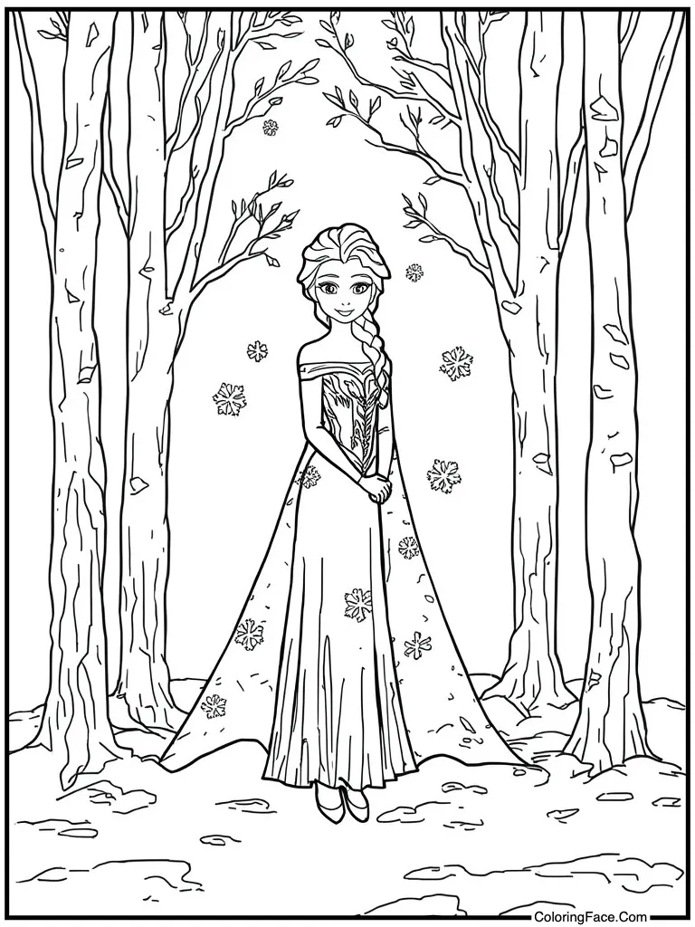 Snowflake pattern in hand