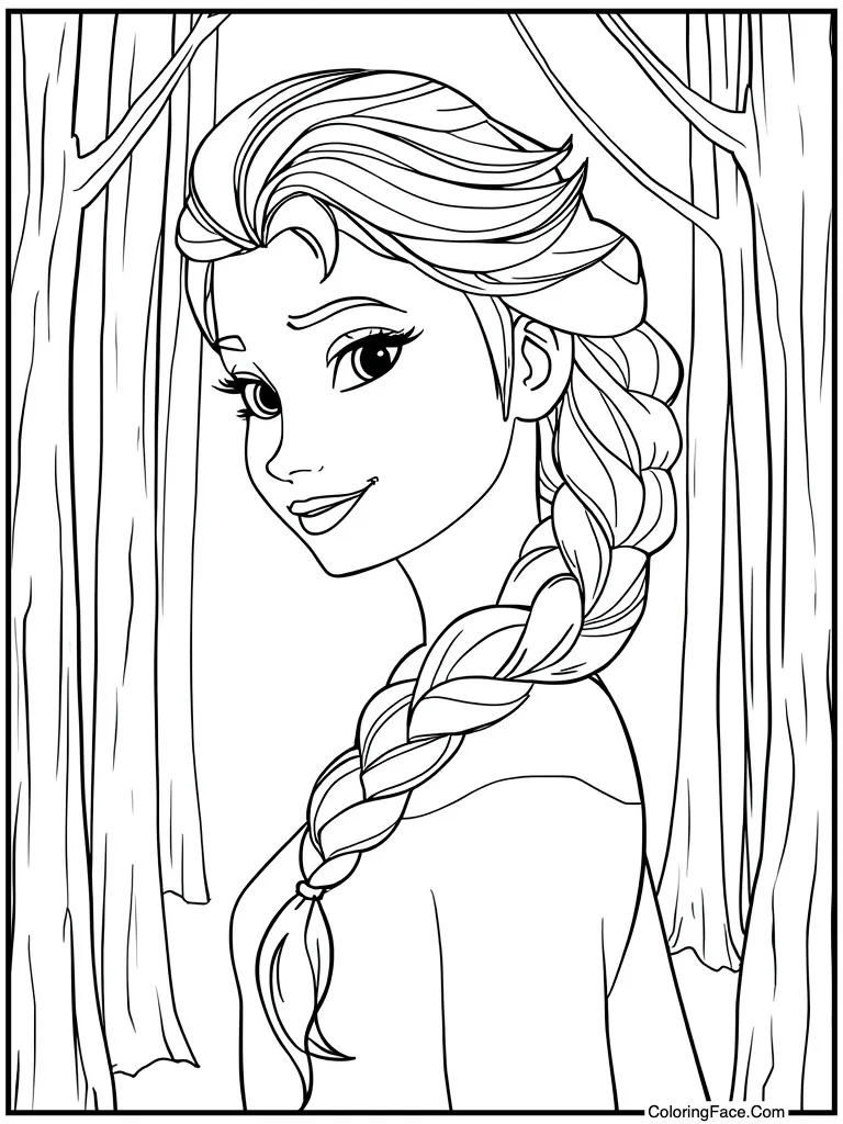 Braided blonde hair side