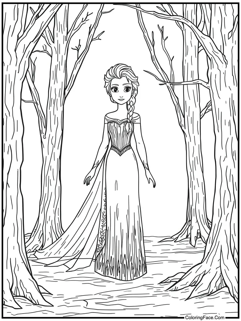 Standing in ice castle