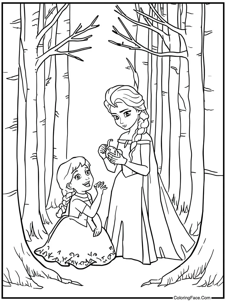 Eating chocolate with sister