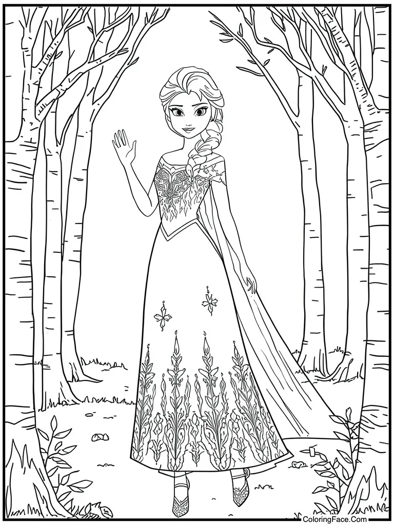 Detailed dress pattern art