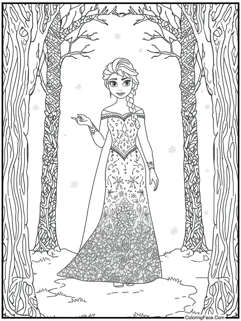 Zentangle doodle wintry art