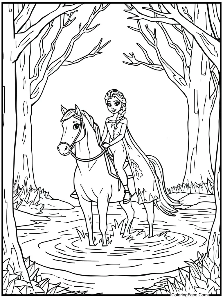 Riding a water horse