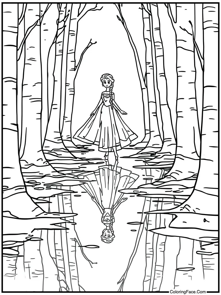 Reflection in ice floor