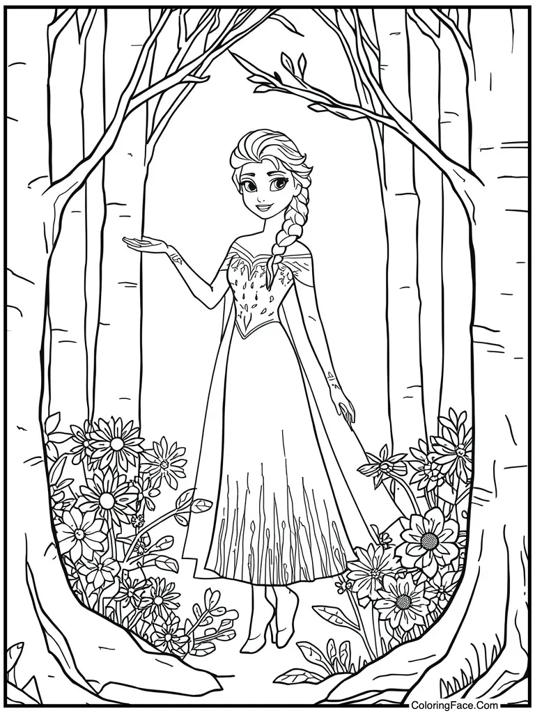 Flowers frozen in ice