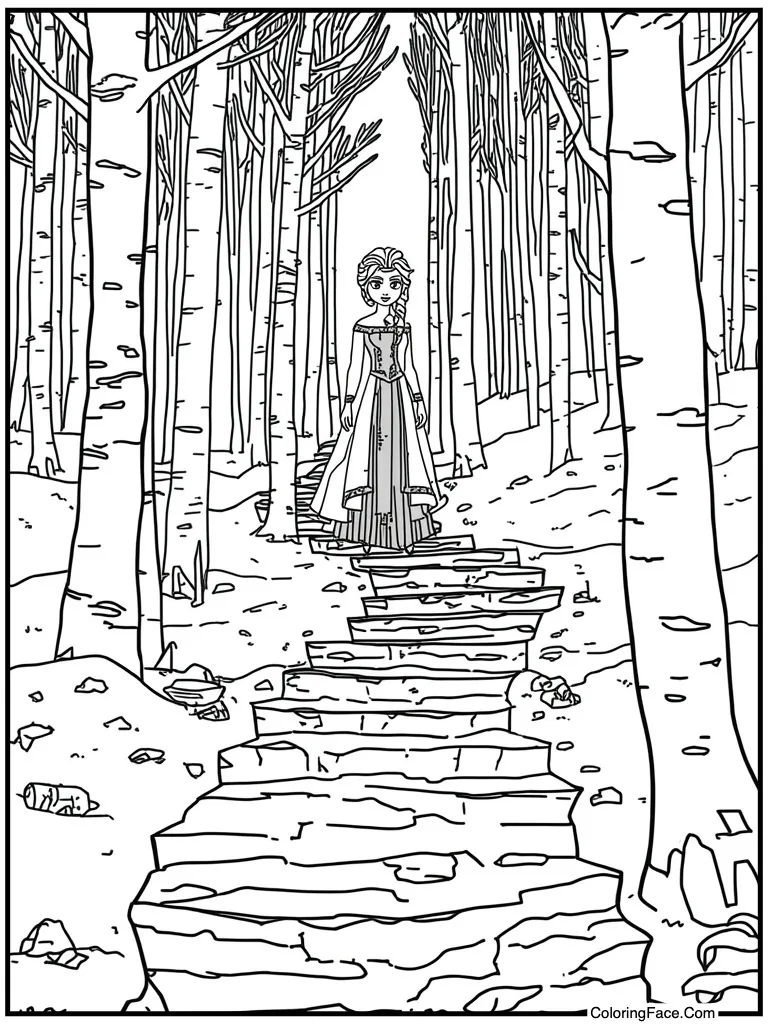 Ice stairs spiral up