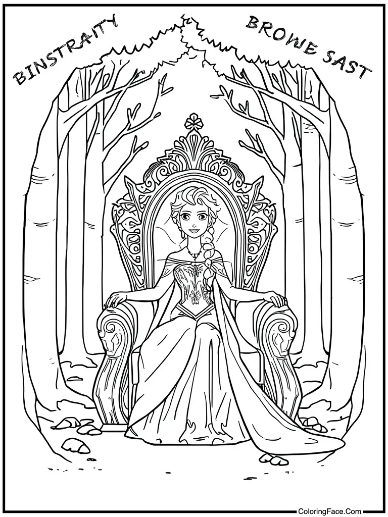 Throne room royal seat