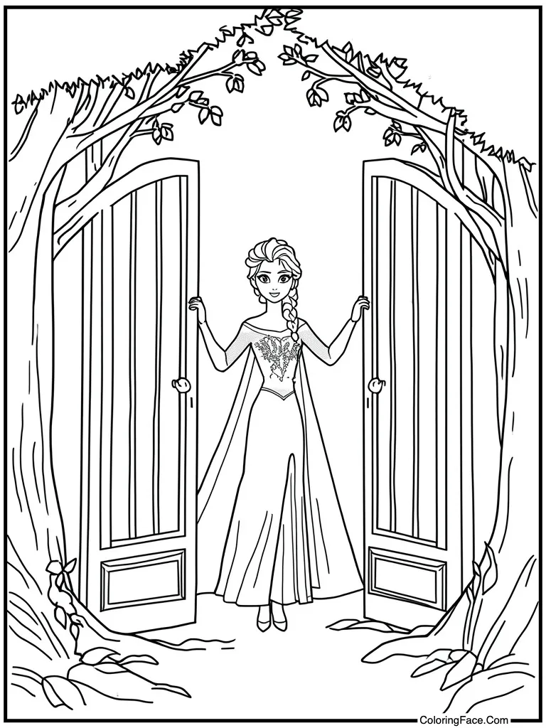 Gates opening wide open