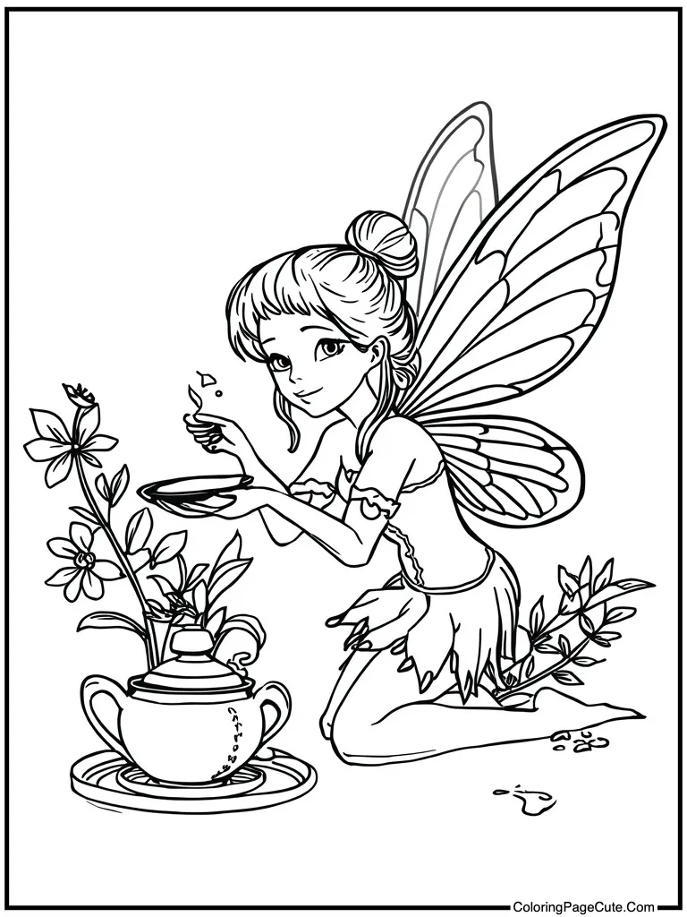 Sprite at a tea party