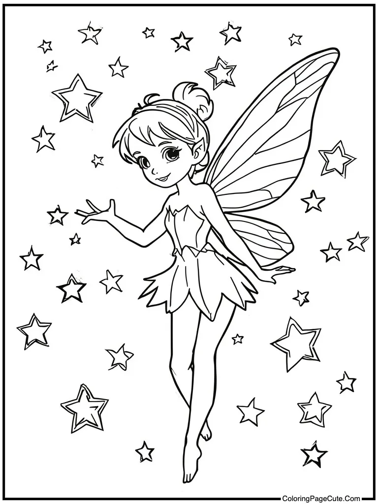 Sprite surrounded by stars