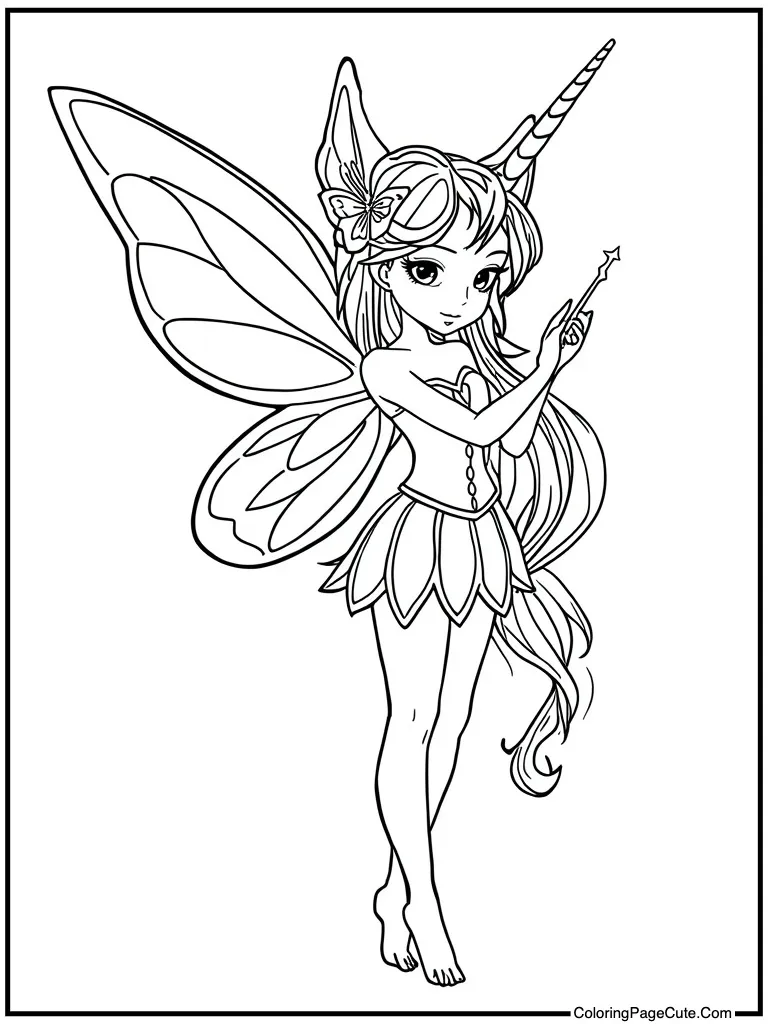 Sprite with a unicorn