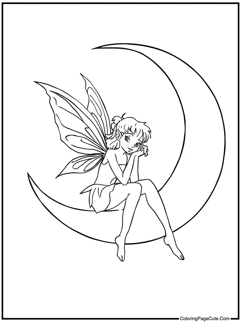 Sprite sitting on moon