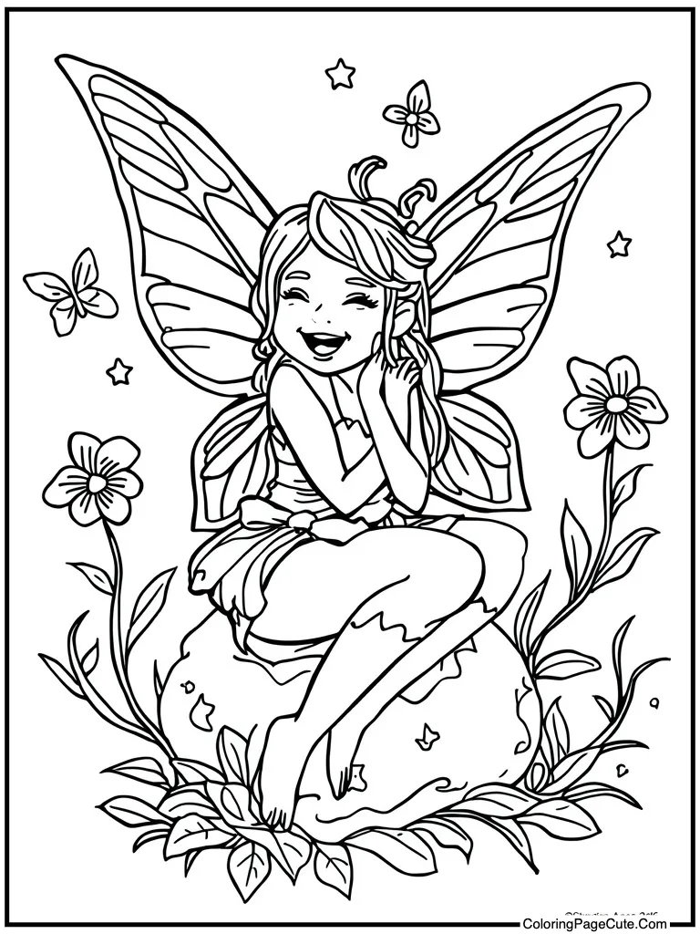 Magical creature laughing sweetly