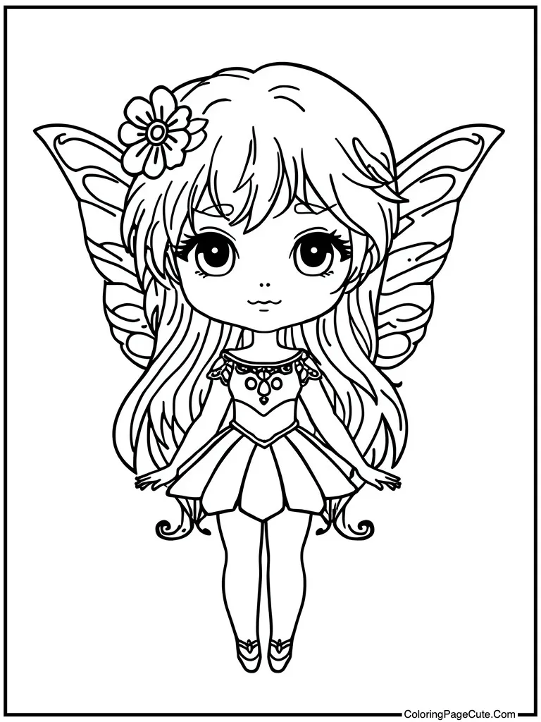 Tiny being chibi style