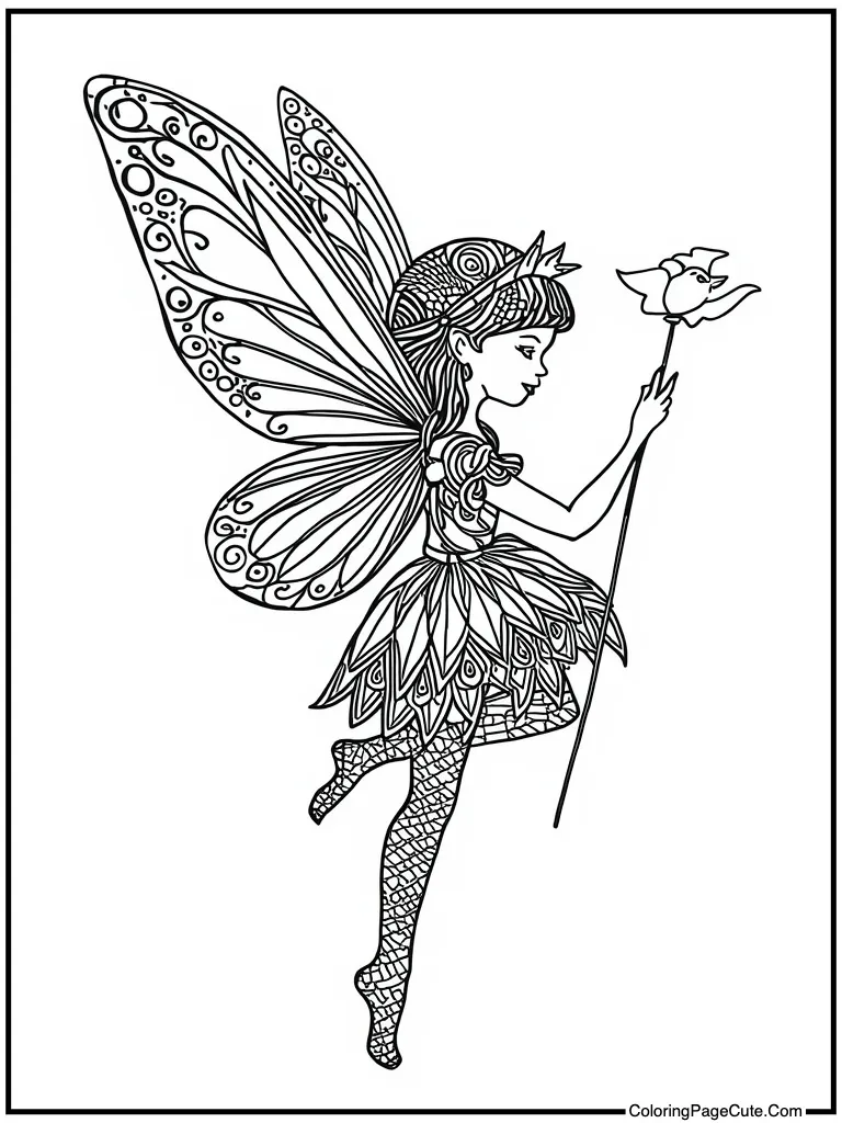 Sprite zentangle pattern