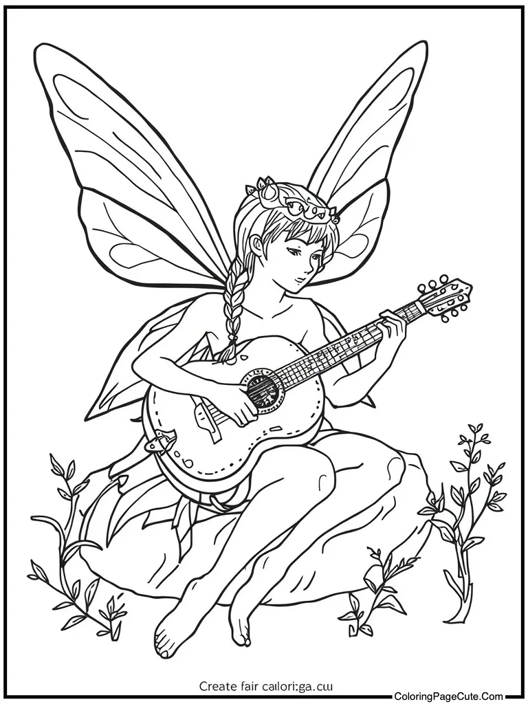 Magical creature playing music