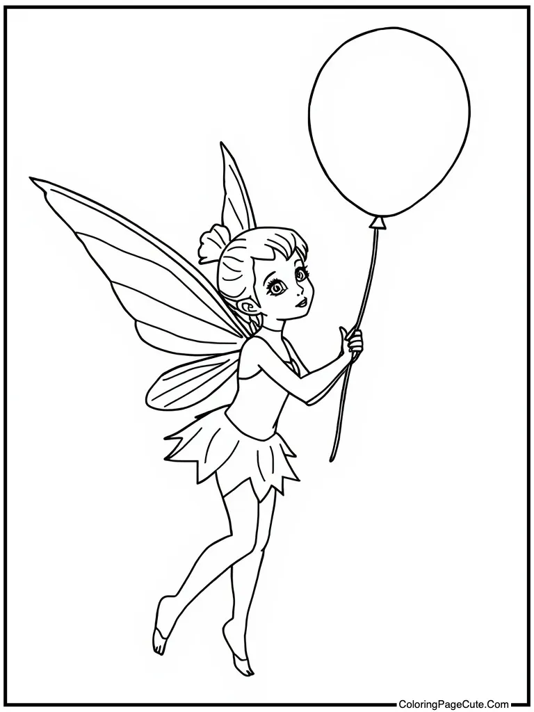 Sprite holding a balloon