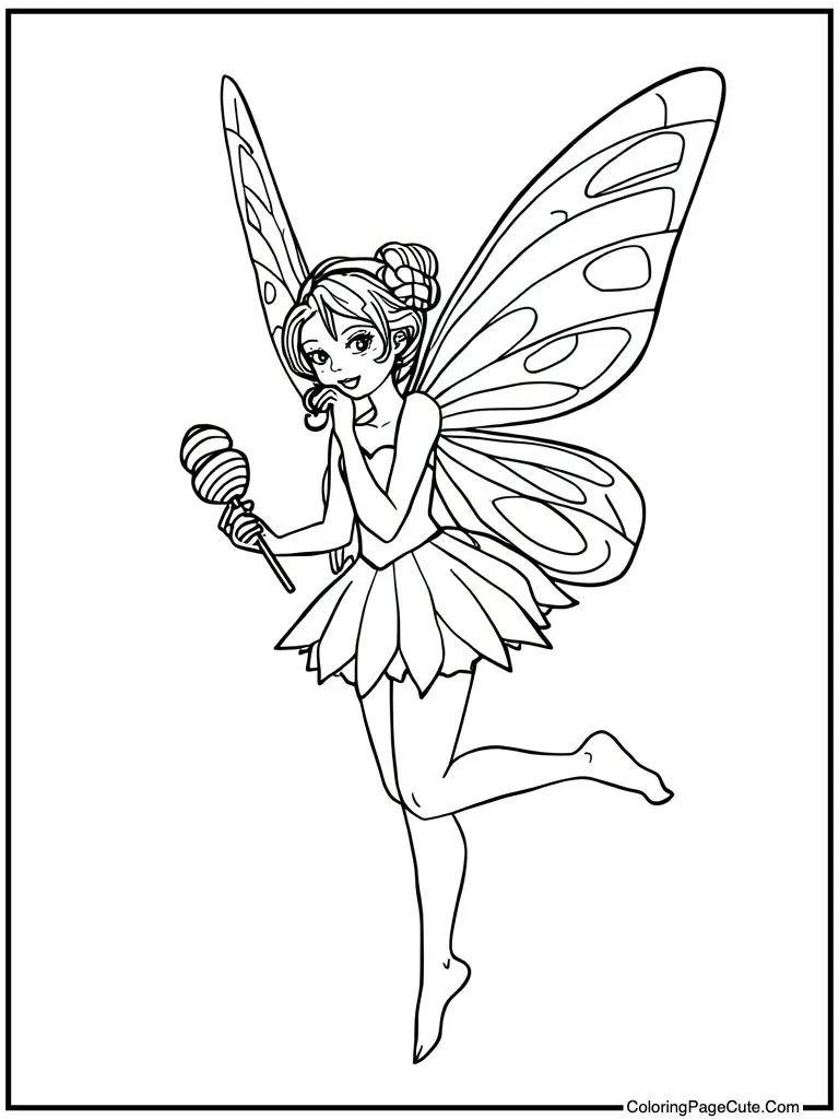 Tiny being with candy