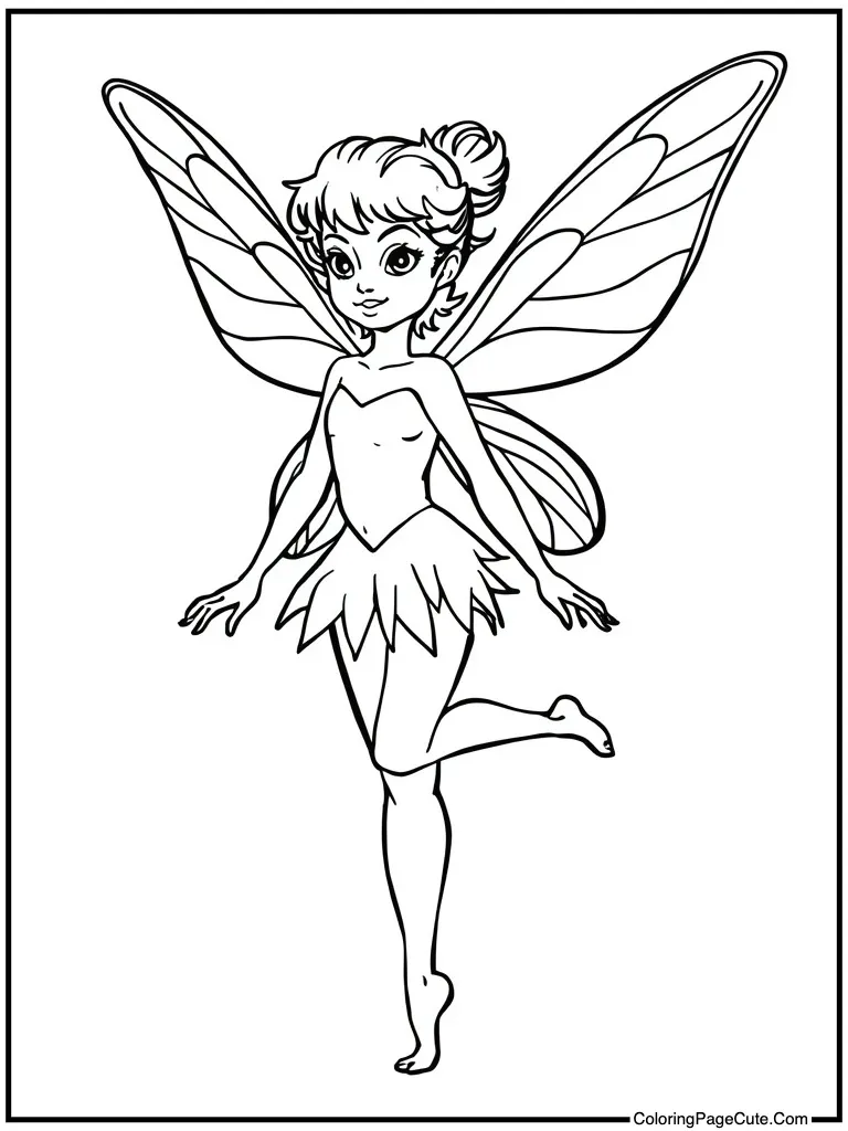 Sprite standing on one foot