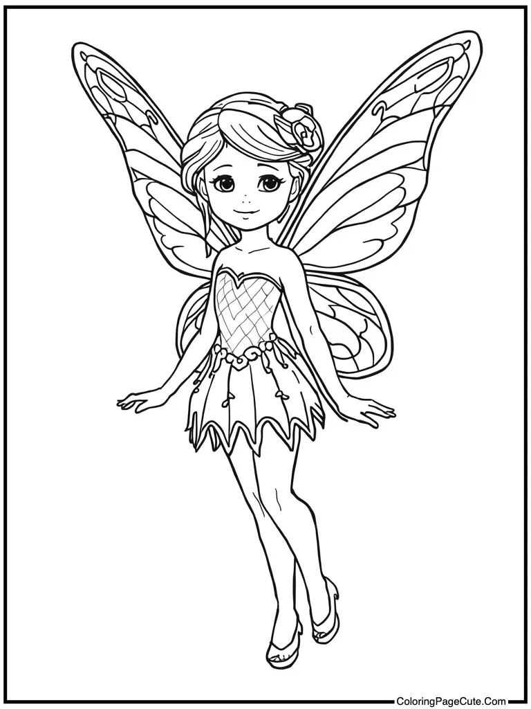 Tiny being looking up