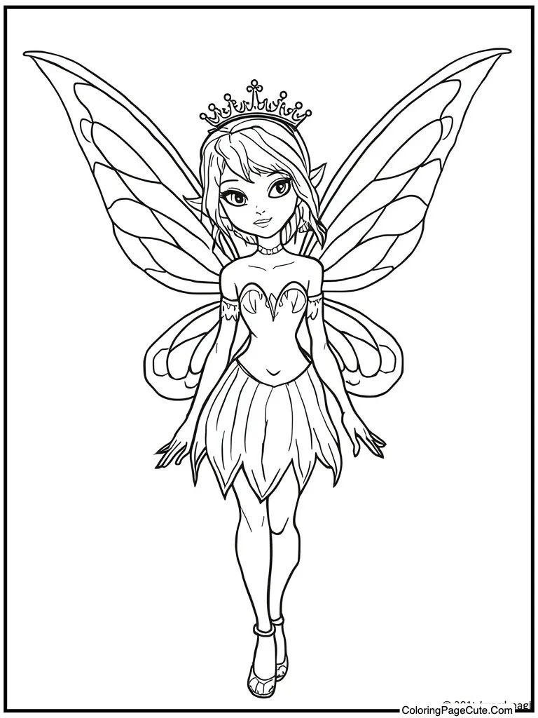 Sprite wearing a small crown